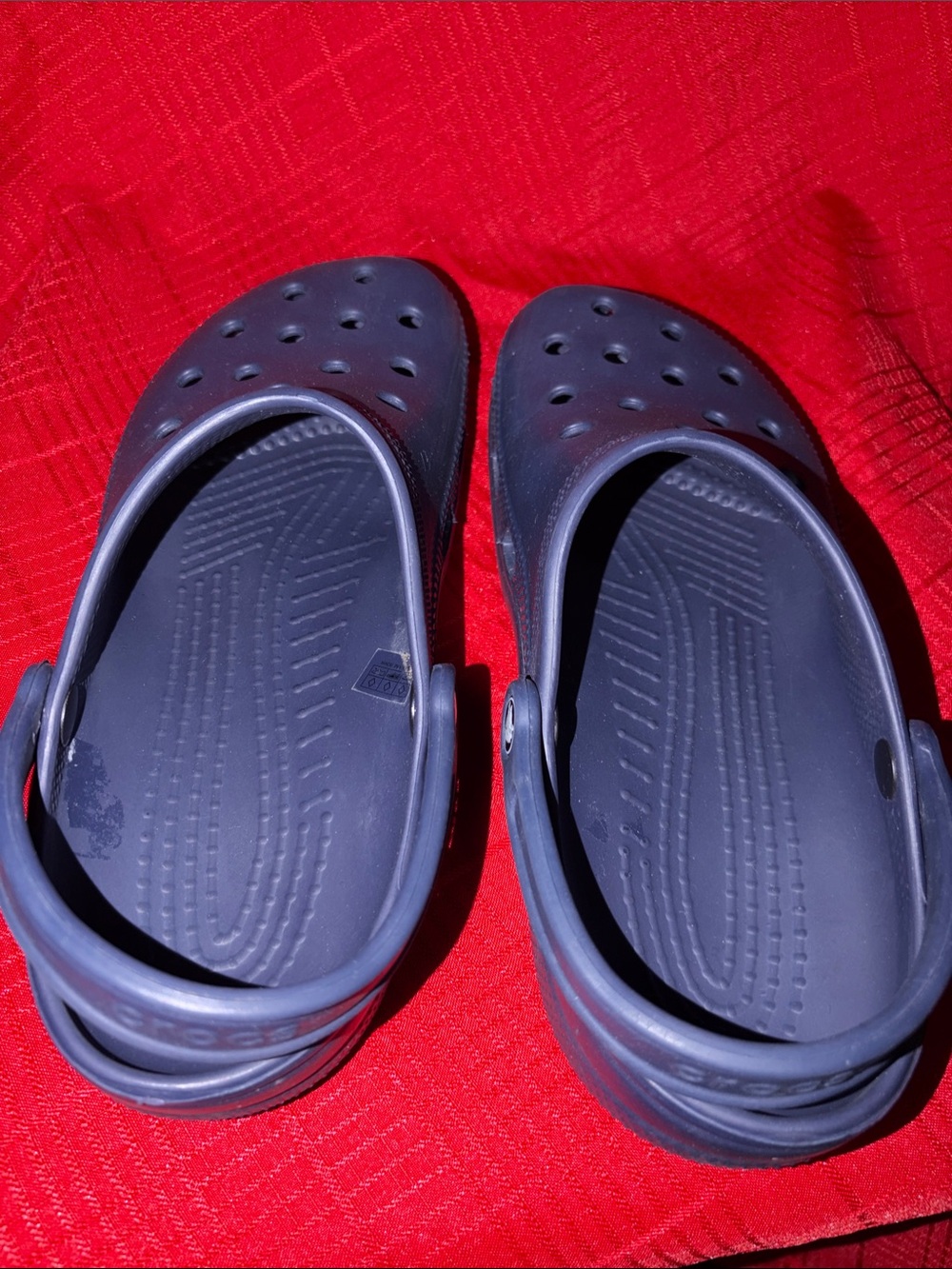 Men’s Size 10 NAVY BLUE CROCS Women’s Size 12 - Picture 4 of 10